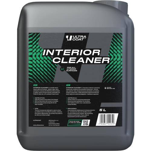 ULTRACOAT INTERIOR CLEANER 5L płyn do czyszczenia kokpitu i plastików